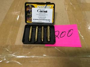 lot 200 image: Ontel Speed Out Speed Out Titanium Screw Extractor (4-Piece)   in good condition