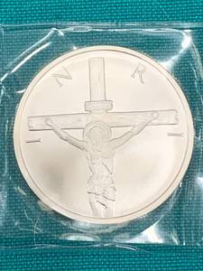lot 2 image: 1oz .999 Silver Jesus Christ on the Cross