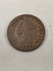 lot 53 image: 1909 Indian Head Hobo Penny