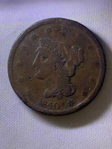 lot 30 image: 1840 Coronet Head Large Cent