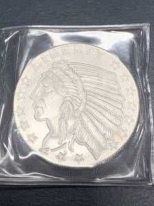 lot 42 image: .999 Silver Liberty Indian 1oz