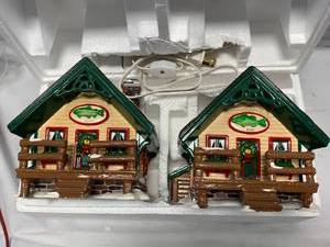 lot 16 image: New Dept. 56 Fishermans Nook Cabins Snow Village