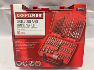 lot 39 image: New Craftsman 50pc Drill  Driver Kit