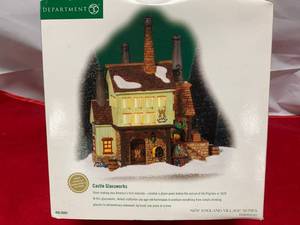 lot 62 image: Dept. 56 Castle Glassworks New England Village