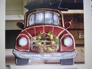 Chunky Wood Cutouts Red Truck open ...