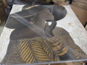 Lady in Hat Canvas open box Retail ...