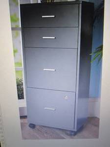Locking 4-Drawer File Cabinet open ...