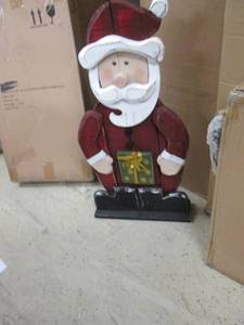Chunky Wood Cutouts Mr. Claus open ...