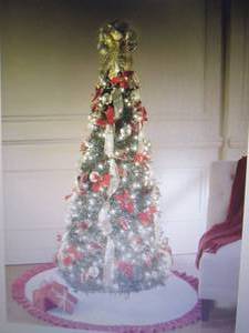 Poinsettia Pop-Up Tree open box Ret...