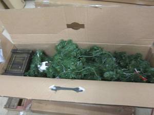 2 Potted Lit Trees open box Retail ...