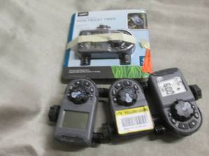 4 open box hose faucet timers...