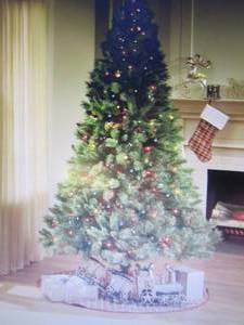 6.5 ft Pre-lit White LED Christmas ...