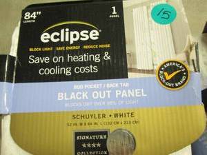 2 Eclipse 52x84 inch Black Out Pane...