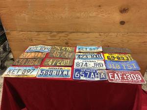 lot 83 image: 16 License Plates
