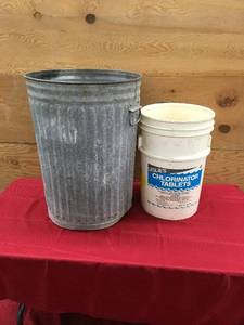 lot 94 image: Garbage Can & Bucket