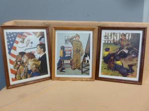 lot 56 image: Vintage Norman Rockwell Prints