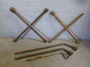 lot 147 image: Vintage Lug Wrenches