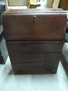 lot 206 image: Vintage Drop Front Secretary