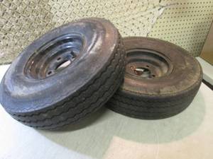 lot 15 image: 2  4-Hole Trailer Wheels 5.70 - 8  ...