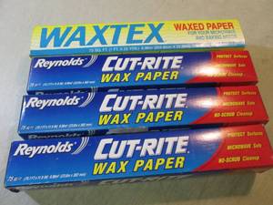 lot 60 image: 4 Boxes of Waxed Paper  CS...