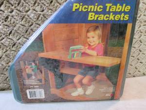 lot 89 image: 2 Playstar Picnic Table Brackets  C...