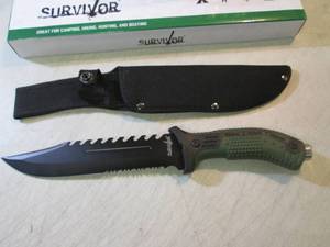 lot 169 image: Survivor 12 34 Knife with Sheath ...