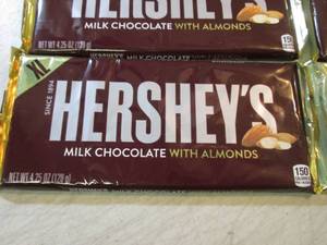 lot 186 image: 6 X-Large Hersheys Milk Chocolate w...