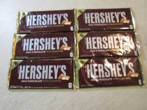 lot 187 image: 6 X-Large Hersheys Milk Chocolate w...
