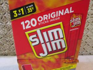lot 188 image: Box of 120 Original Slim Jim Smoked...
