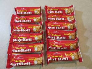 lot 207 image: 12 Salted Nut Roll Candy Bars Best ...