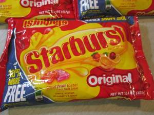 lot 209 image: 3 Bags of Original Starburst Candy ...