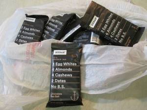 lot 243 image: 12 Rx Bar Chcolate Sea Salt Bars Be...