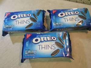 lot 252 image: 3 Packs of Oreo Thins Cookies Best ...