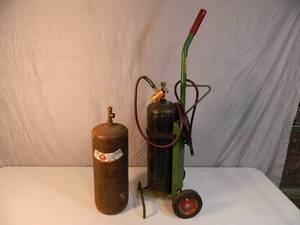 lot 24 image: 2 Acetylene Tanks and More