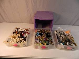 lot 108 image: 3 Drawer Organizer FULL of Jewlery