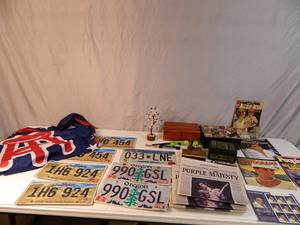 lot 109 image: License Plates, Flag, Prince Newspapers, More