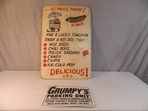lot 110 image: Two Collectible Signs