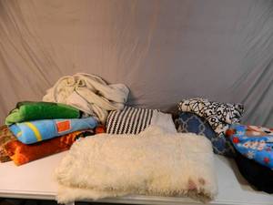 lot 111 image: 10 Assorted Super Soft Throws  Blankets