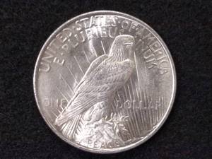 1922 High Grade Peace Silver Dollar...