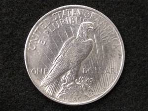 1922 D Peace Silver Dollar...