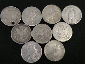 (9) Silver Dollars...