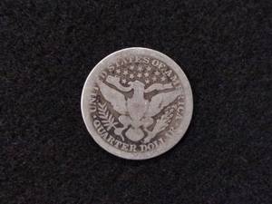 1893 Barber Silver Quarter...