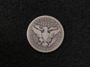 1907 Barber Silver Quarter...
