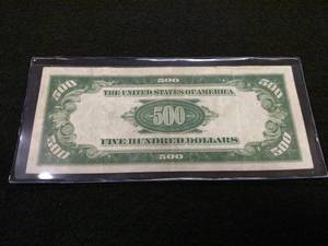 1934 Five Hundred Dollars Federal R...