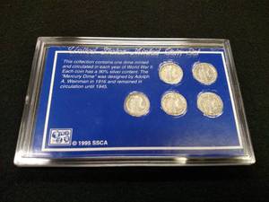 World War II Silver Dime Set...