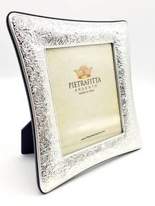 lot 96 image: Brand New High-End Pietrafitta Silver Parigi Picture Frame, New $76