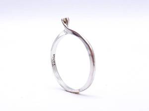 lot 48 image: Ladies Petite Diamond Estate Ring in Sterling Silver