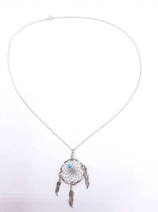 lot 55 image: Vintage Dreamcatcher Estate Necklace in Sterling Silver