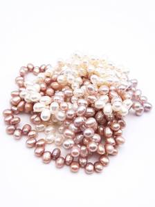 lot 57 image: High-Quality Multi-Colored Triple Stranded Baroque Pearl Estate 16 Necklace