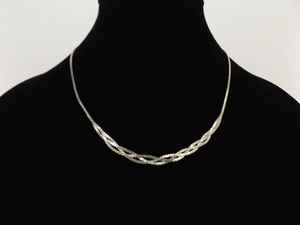 .925 Sterling Silver S Link Weave Necklace